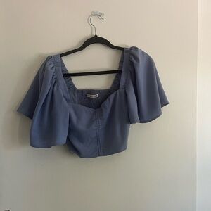 Abercrombie & Fitch Slate Blue Blouse